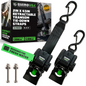Rhino USA - 2" x 43" Retractable Transom Tie-Down Straps (2-Pack)