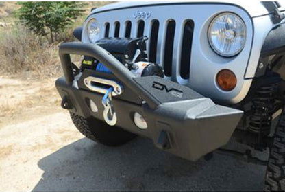 DV8 Wrangler JL & Gladiator JT FBSHTB-13 Stubby Hammer Forged Front Bumper w/ Bull Bar & Fog